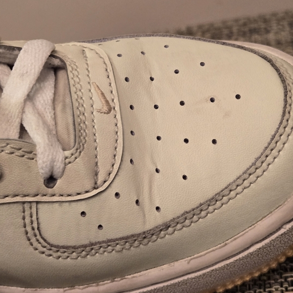 NIKE AIR FORCE 1 Low Sea Glass/Melon Tint Unisex Sneaker 5.5 youth Euro 38 VGUC - Picture 7 of 15